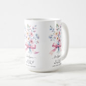 美しい誕生月+花/スイセン/3月 コーヒーマグカップ (正面右)