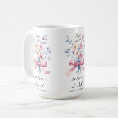 美しい誕生月+花/スイセン/3月 コーヒーマグカップ (正面左)