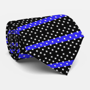 美しい警察の星条旗 ネクタイ