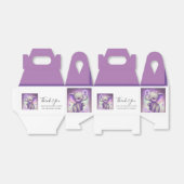 美しい象の紫色の特典ボックス フェイバーボックス (折り畳みなし)