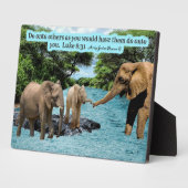 美しい象の聖なる書物、 経典プラークLuke 6:31 フォトプラーク (側面)