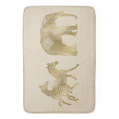 美しい象及びシマウマ バスマット (正面縦)