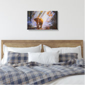 美しい象 | Zazzle_Growshop。 キャンバスプリント (インサイチュ (寝室))