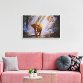 美しい象 | Zazzle_Growshop。 キャンバスプリント (インサイチュ (リビング))
