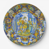 美しい豪華なヴィンテージギリシャ神話のアネース ペーパープレート (正面)