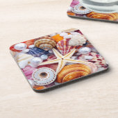 美しい貝殻のコースター コースター (左側)