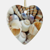 美しい貝殻,夏,ビーチ,貝殻 セラミックオーナメント (右)