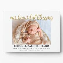 美しい賛美ベビー誕生エレガント金ゴールド