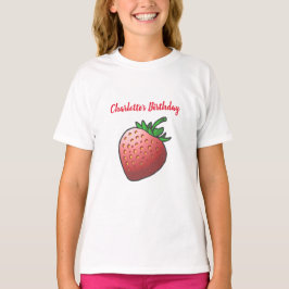 美しい赤いイチゴ Tシャツ