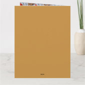 美しい赤いカーディナル鳥が枝に止まっている カード (裏面)