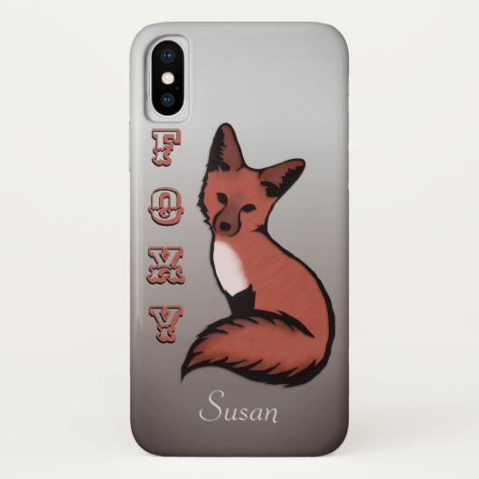 美しい赤いキツネの名前 Case-Mate iPhoneケース (裏面)
