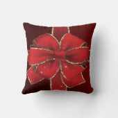 美しい赤いクリスマスギフトデザイン クッション (裏面)