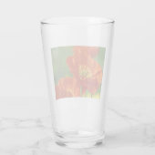 美しい赤いケシ タンブラーグラス (裏面)