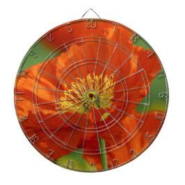 美しい赤いケシ ダーツボード