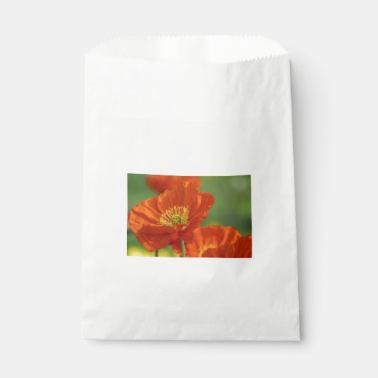 美しい赤いケシ フェイバーバッグ (正面)