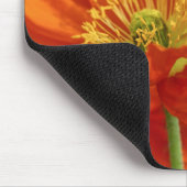 美しい赤いケシ マウスパッド (コーナー)