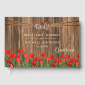 美しい赤いチューリップの木 – ゲストブック (正面)