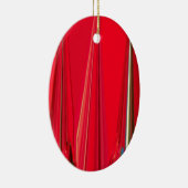 美しい赤いデザイン セラミックオーナメント (右)