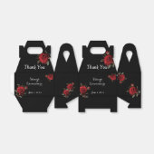 美しい赤いバラありがとう フェイバーボックス (折り畳みなし)