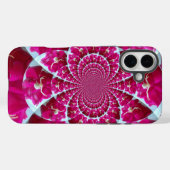 美しい赤いバラに白いクモ Case-Mate iPhoneケース (裏面 (横))