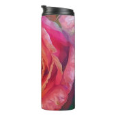 美しい赤いバラのカスタム コーポレート ギフト タンブラー (回転右)