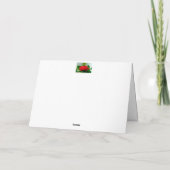 美しい赤いバラの朝露の雫 カード (裏面)