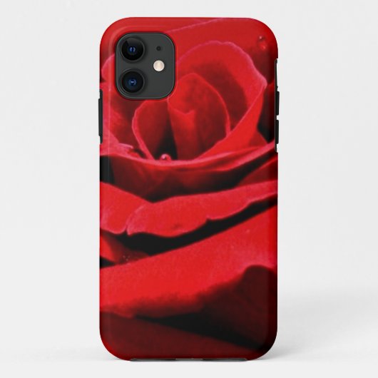 美しい赤いバラの自然の花 Case-Mate iPhoneケース (裏面)
