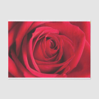 美しい赤いバラの花のティッシュペーパー 薄葉紙