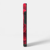 美しい赤いバラのiPhone 14ケース iPhoneケース (左側面)