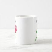 美しい赤いバラ コーヒーマグカップ (中央)