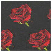 美しい赤いバラ ファブリック (クローズアップ)