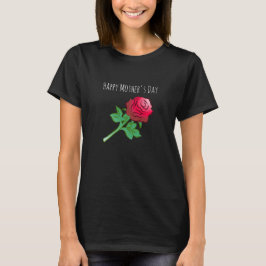 美しい赤いバラ Tシャツ