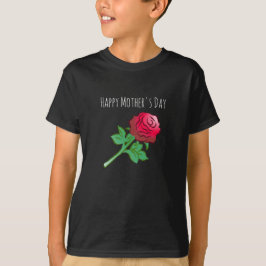 美しい赤いバラ Tシャツ