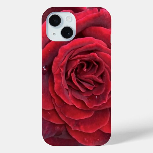 美しい赤いバラiphone 15ケース Case-Mate iPhoneケース (裏面)