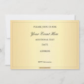 美しい赤いフローラデザイン招待カード 招待状 (裏面)