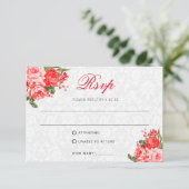 美しい赤いフローラ- RSVP /食事の選択 (スタンド正面)