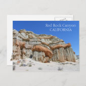美しい赤いロックキャニオンはがき！ ポストカード (正面/裏面)