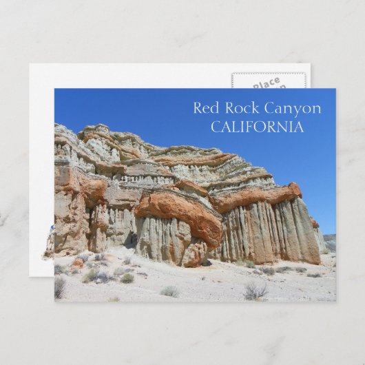 美しい赤いロックキャニオンはがき！ ポストカード (正面/裏面)