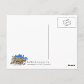 美しい赤いロックキャニオンはがき！ ポストカード (裏面)