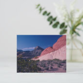 美しい赤いロックキャニオンネバダ風景はがき シーズンポストカード (スタンド正面)