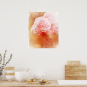 美しい赤い牡丹の花束のポスター ポスター (キッチン)