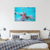 美しい赤い獅子魚 キャンバスプリント (インサイチュ (寝室))