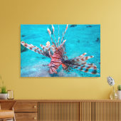 美しい赤い獅子魚 キャンバスプリント (インサイチュ (リビング))