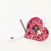 美しい赤い花のカスタムパーソナライズ ノートブック (内部)