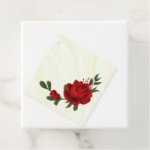 美しい赤い花の緑葉 フェイバータグ (インサイチュ)