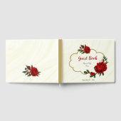 美しい赤い花の緑 ゲストブック (全面)