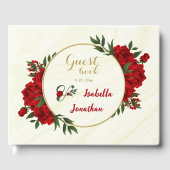 美しい赤い花の緑 ゲストブック (正面)