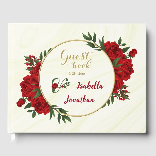 美しい赤い花の緑 ゲストブック (正面)