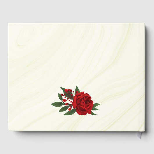 美しい赤い花の緑 ゲストブック (裏面)