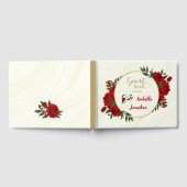 美しい赤い花の緑 ゲストブック (全面)